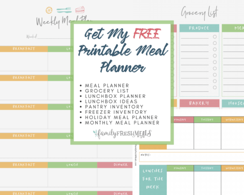 Easy Weekly Meal Plan Week 164 - Family Fresh Meals
