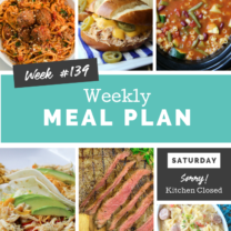 Easy Weekly Meal Plan Week 139