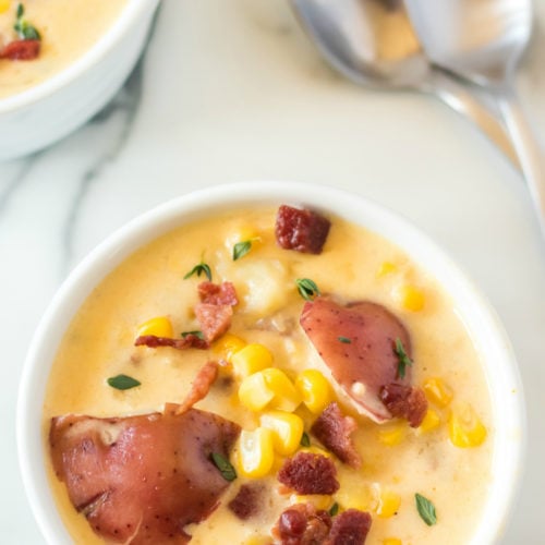 Instant Pot Potato Corn Chowder Recipe - Family Fresh Meals