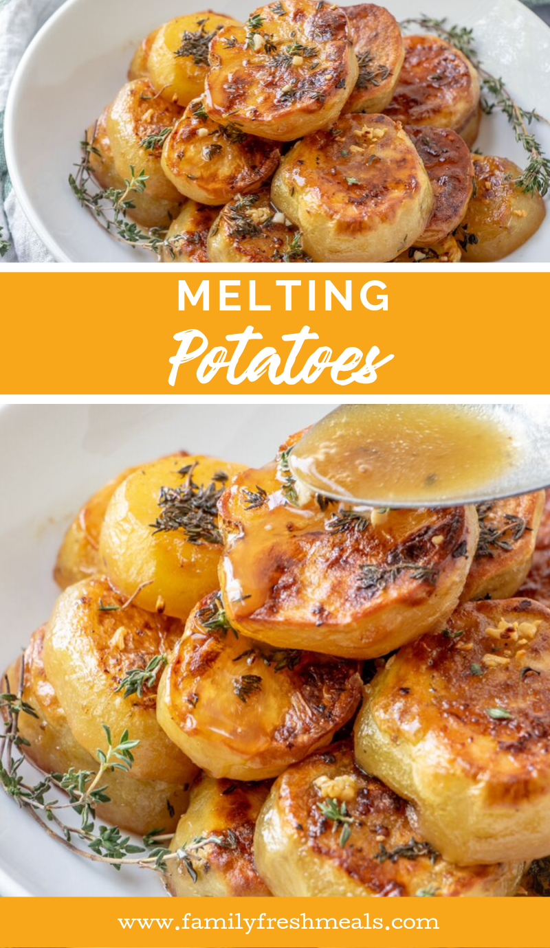 Melting Potatoes Recipe from Family Fresh Meals #familyfreshmeals #potatoes #meltingpotatoes #southernrecipe #easyrecipe #roastedpotatoes #roasted #butter #holiday #holidayrecipe #sidedish via @familyfresh