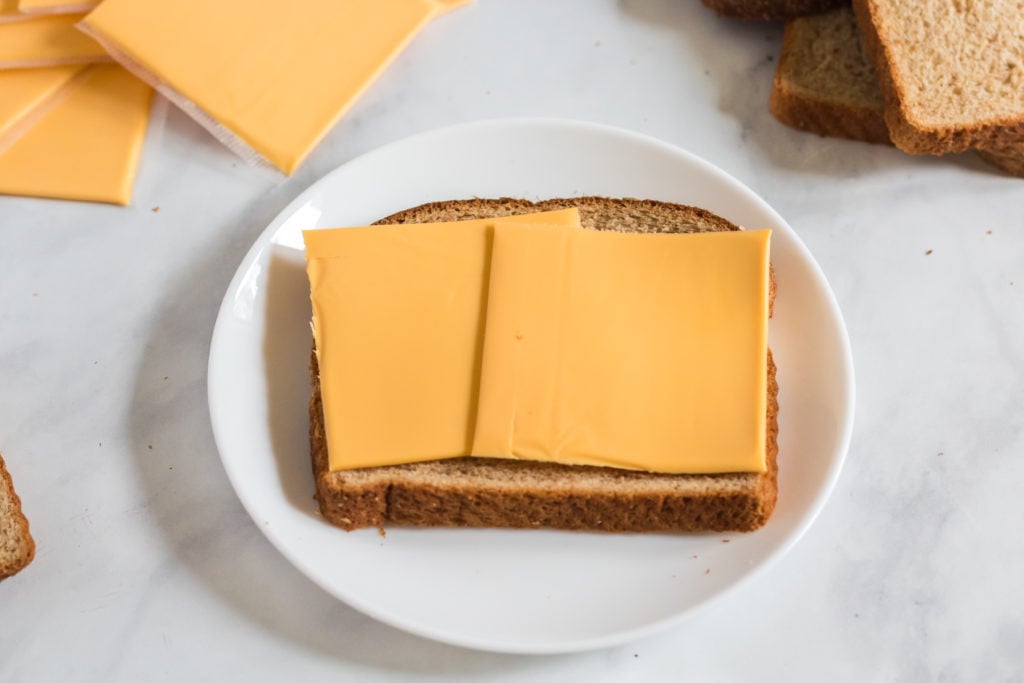 Preparing grilled cheese - Family Fresh Meals