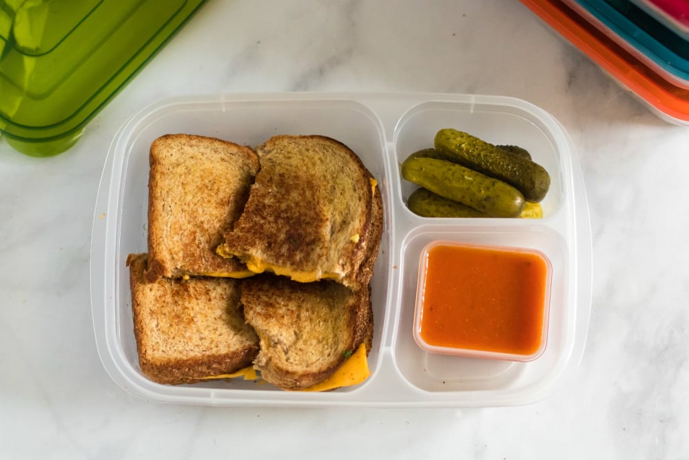 Grilled Cheese Lunch box Idea - Family Fresh Meals