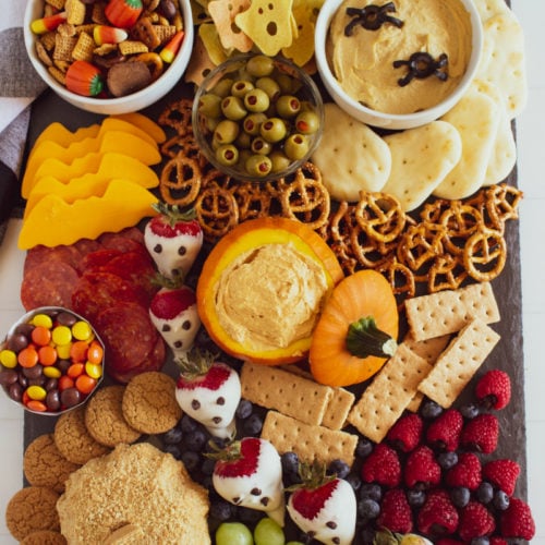 Halloween Appetizer Snack Board Idea - Fun halloween food from Family Fresh Meals