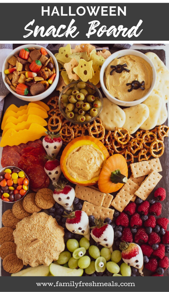 Halloween Appetizer Snack Board Ideas from Family Fresh Meals