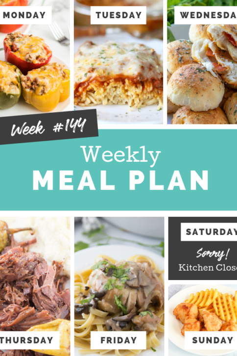 Easy Weekly Meal Plan Week 144 - Family Fresh Meals