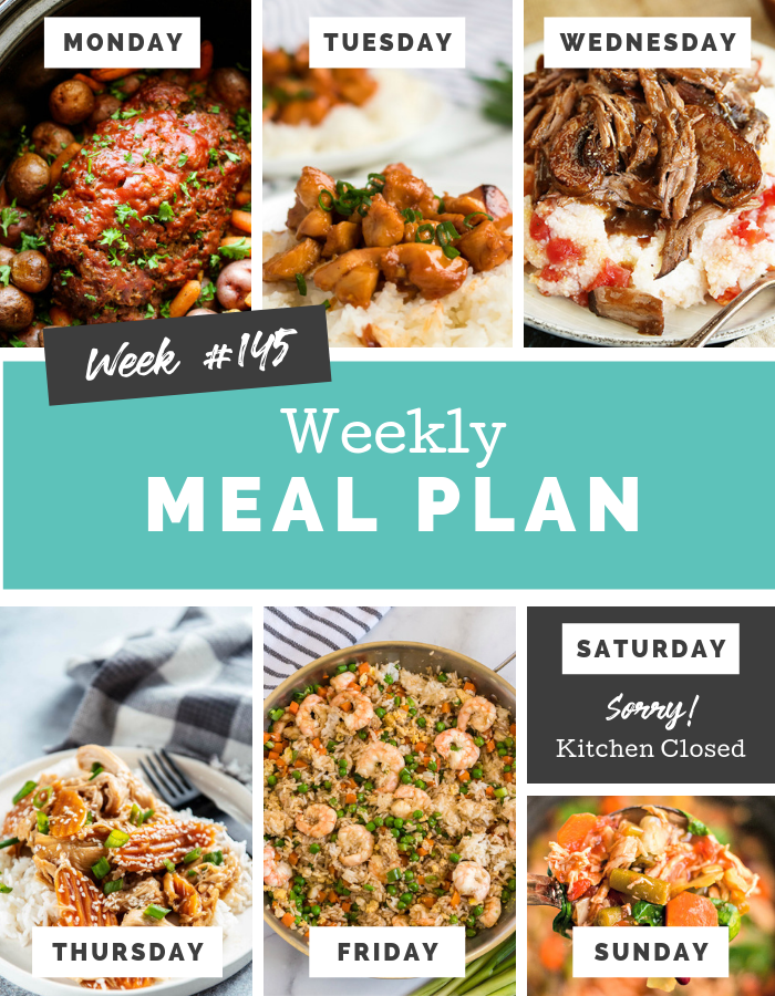Easy Weekly Meal Plan Week 145 - Family Fresh Meals
