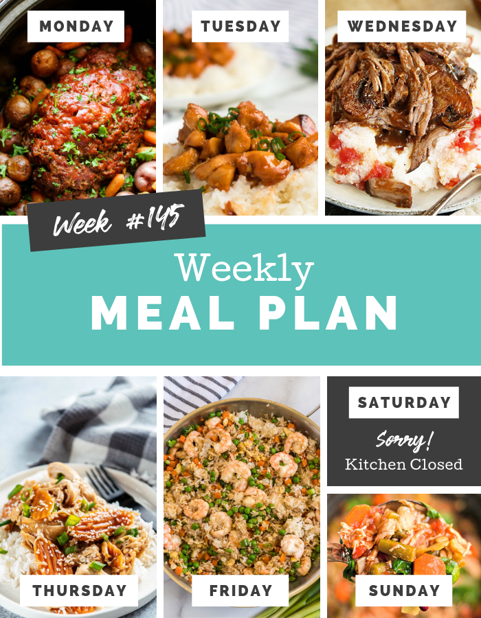 Easy Weekly Meal Plan Week 145