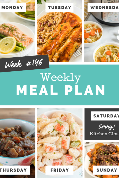 Easy Weekly Meal Plan Week 146 - Family Fresh Meals