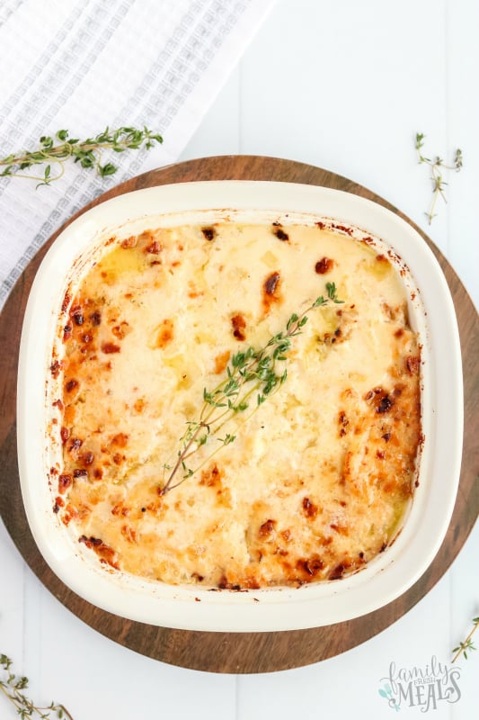 Creamy Potatoes Au Gratin - freshly baked and out of the oven
