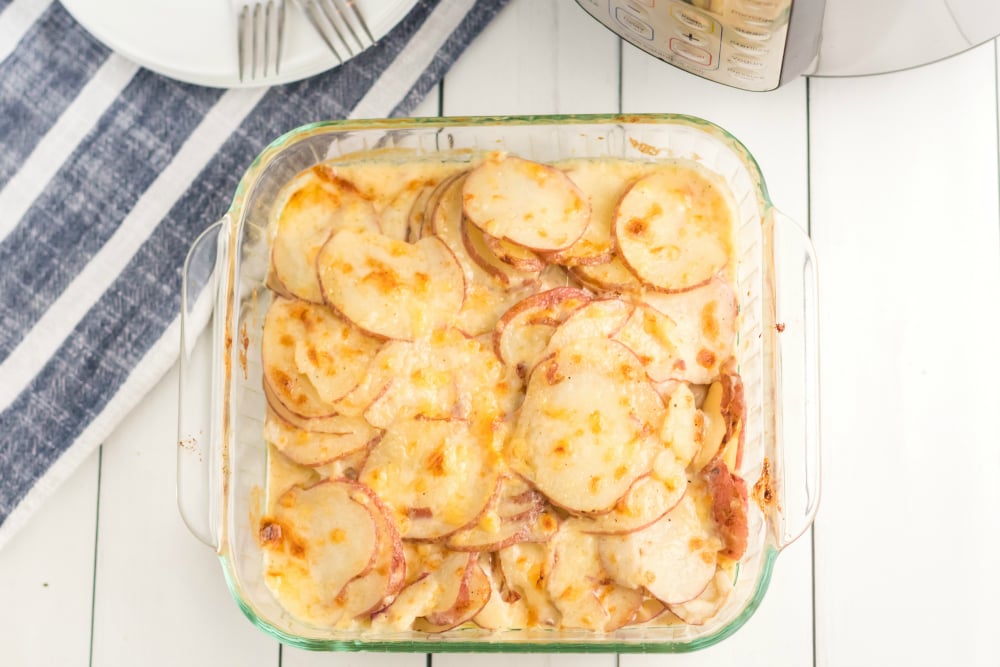 Instant Pot Scalloped Potatoes - cooked potato dish