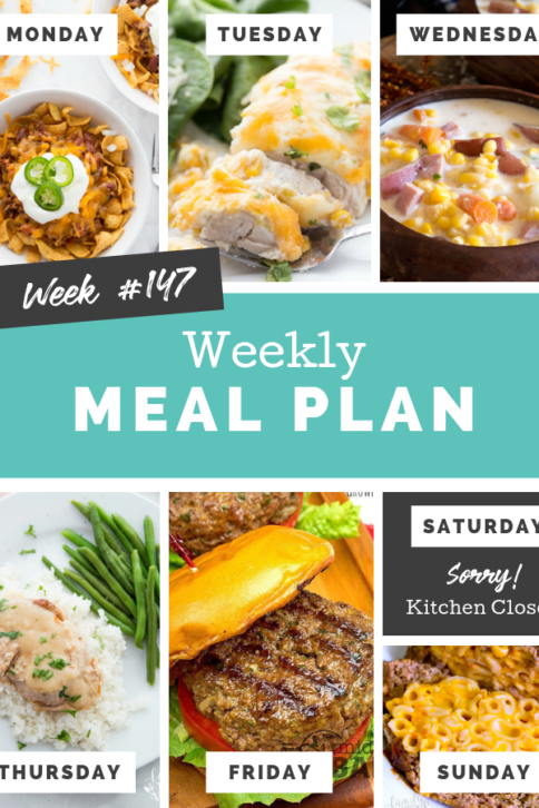 Easy Weekly Meal Plan Week 147 - Family Fresh Meals