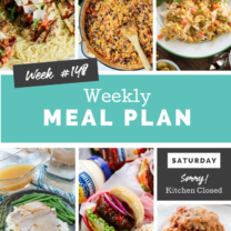 Easy Weekly Meal Plan Week 148