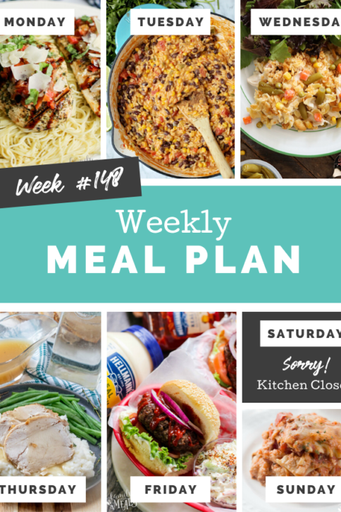 Easy Weekly Meal Plan Week 148 - Family Fresh Meals