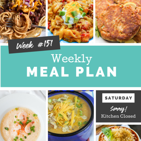 Easy Weekly Meal Plan Week 151 - Family Fresh Meals