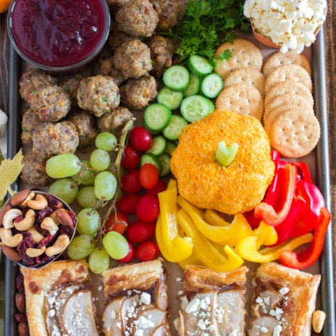 Thanksgiving Appetizer Snack Board - Family Fresh Meals