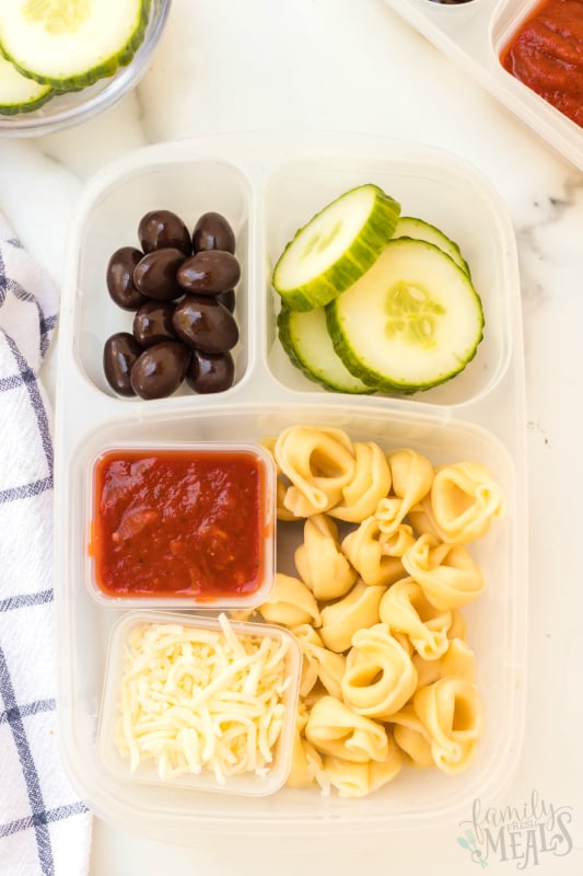 Tortellini Easy Lunchbox Idea - Yummy lunch packed in easylunchboxes containers