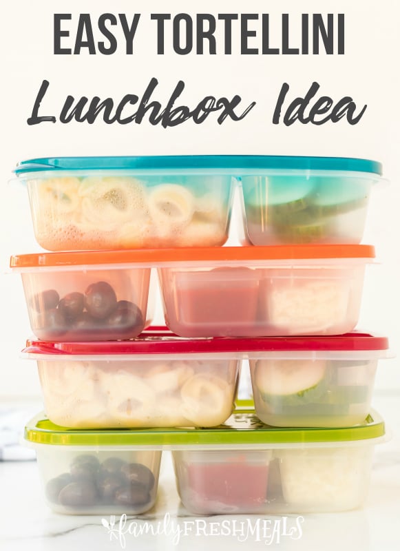 Tortellini Easy Lunchbox Idea - work or school lunch idea