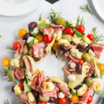 Antipasto Wreath Holiday Appetizer from Family Fresh Meals