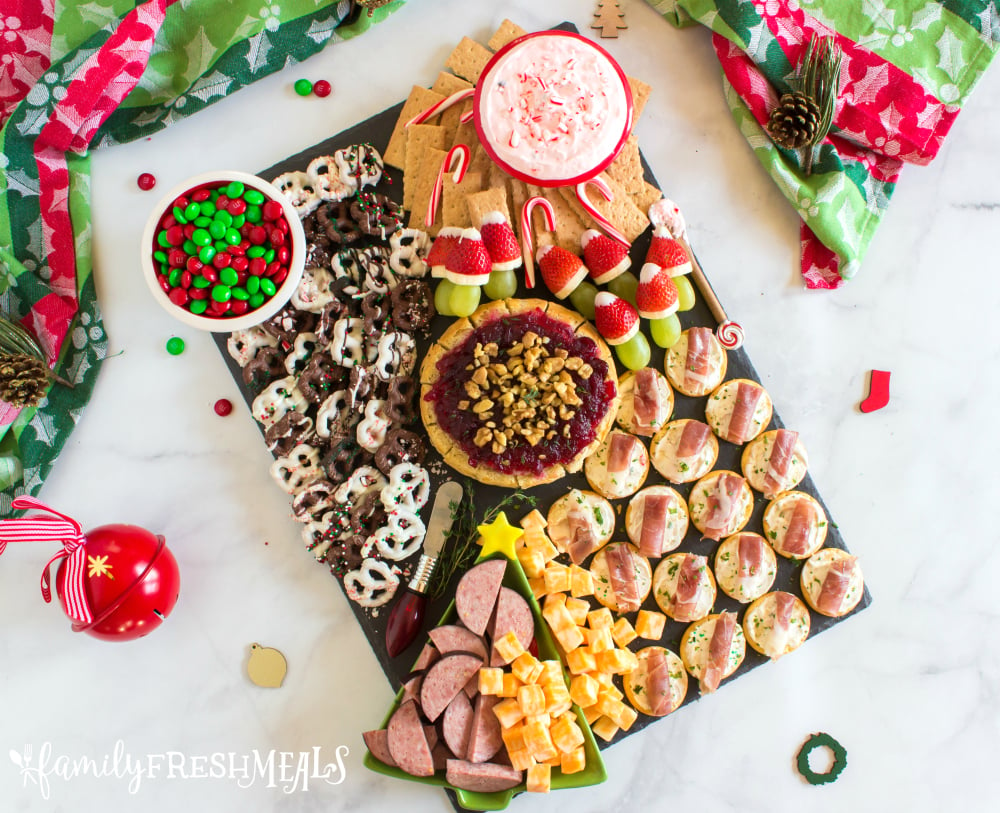 Holiday Appetizer Snack Board - Easy recipe for the holidays