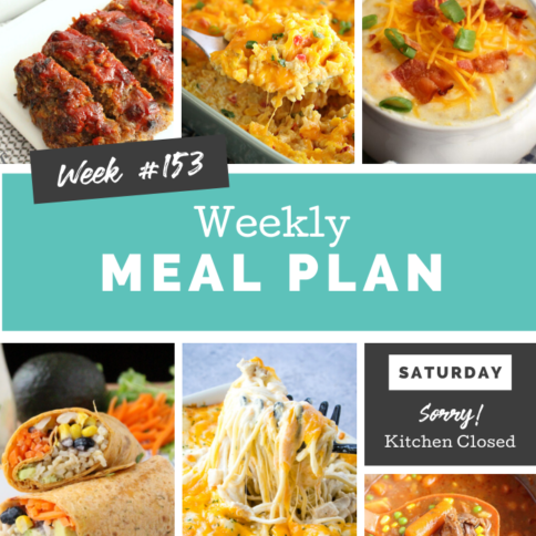 Easy Weekly Meal Plan Week 153 - Family Fresh Meals