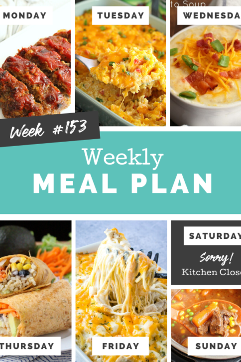 Easy Weekly Meal Plan Week 153 - Family Fresh Meals