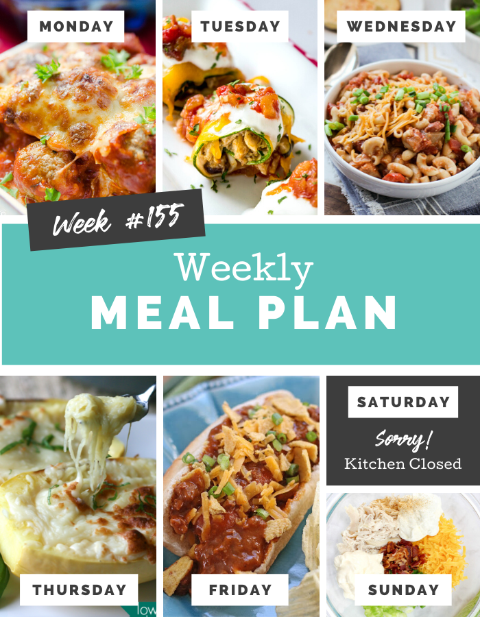 Easy Weekly Meal Plan Week 155 - Family Fresh Meals