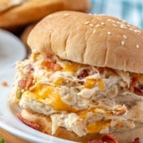 Creamy Crockpot Crack Chicken Sandwich recipe Family Fresh Meals