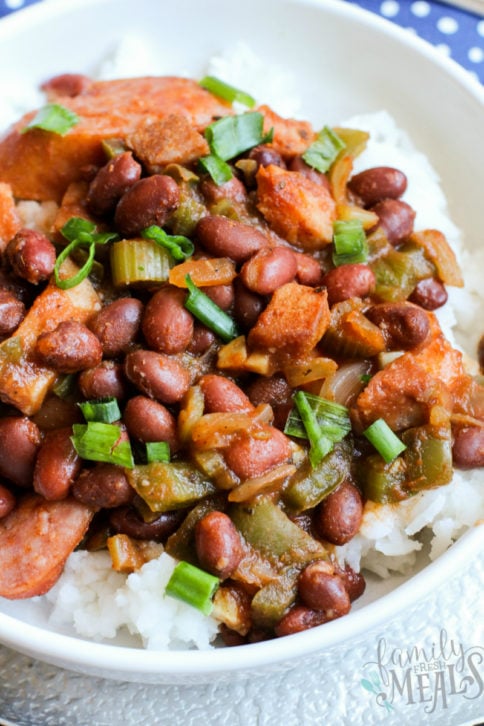 Crockpot Red Beans and Rice Recipe -- Family Fresh Meals