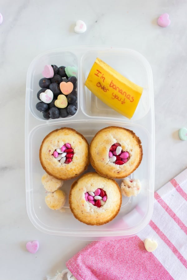 Heart Muffins - Fun Valentines Day Lunchbox Ideas - Family Fresh Meals