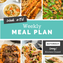 Easy Weekly Meal Plan Week 156