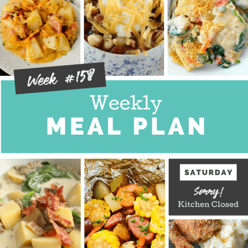 Easy Weekly Meal Plan Week 158 - Family Fresh Meals