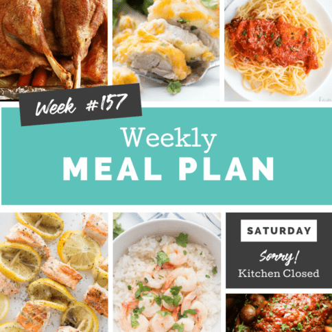 Easy Weekly Meal Plan Week 157 - Family Fresh Meals