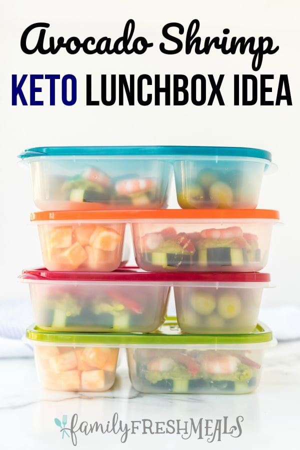 Shrimp Avocado Keto Easy Lunchbox Idea