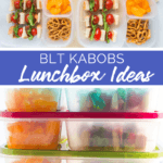 BLT Kabobs Lunchbox Idea packed in Easy Lunchboxes from Family Fresh Meals