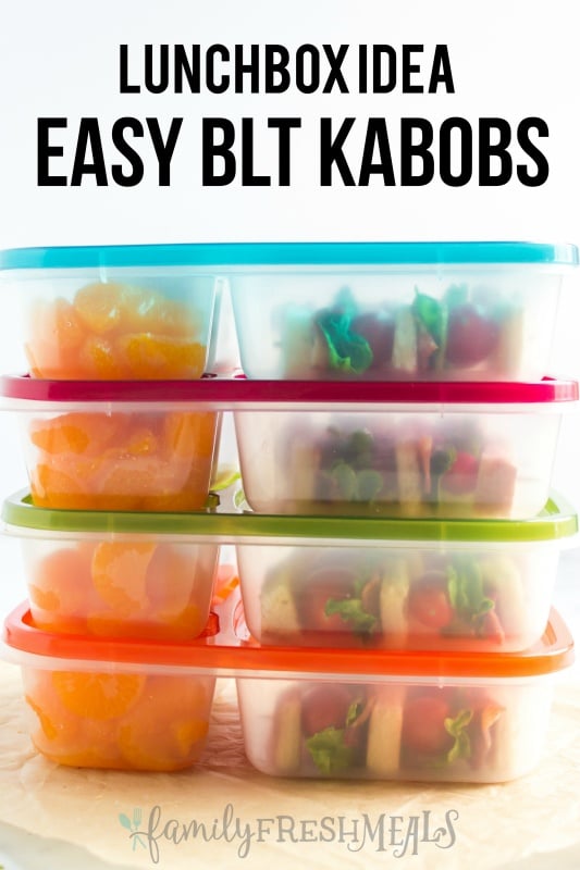 Easy BLT Kabobs Lunchbox Idea - Family Fresh Meals