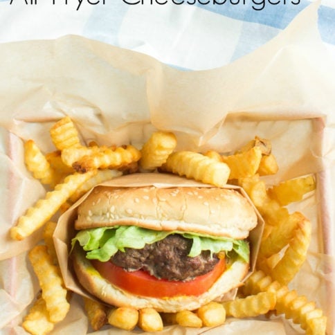 How To Make Air Fryer Cheeseburgers and fries - Family Fresh Meals Recipe