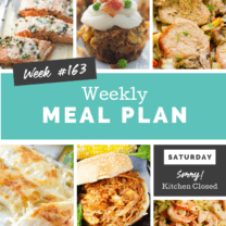 Easy Weekly Meal Plan Week 163