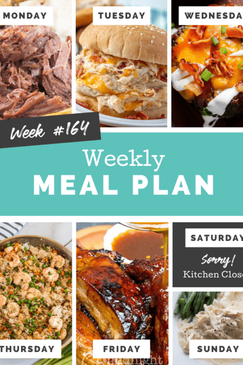 Easy Weekly Meal Plan Week 164 - Family Fresh Meals