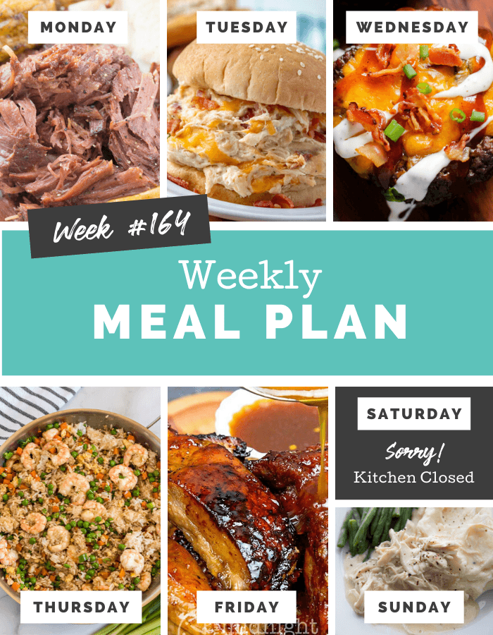 Easy Weekly Meal Plan Week 164 - Family Fresh Meals