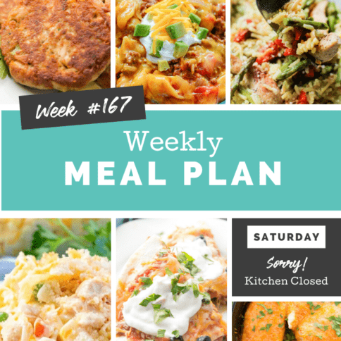 Easy Weekly Meal Plan Week 167 - Family Fresh Meals