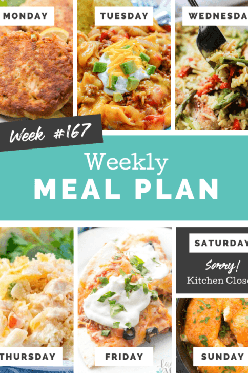 Easy Weekly Meal Plan Week 167 - Family Fresh Meals