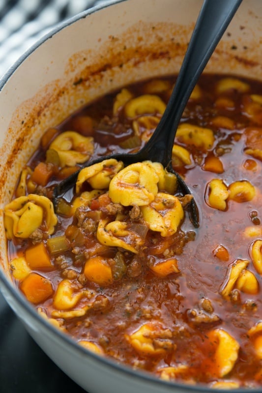 Sausage Tortellini Soup easy recipe - Family Fresh Meals