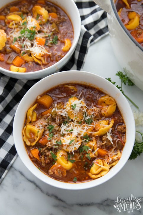 Sausage Tortellini Soup recipe - Family Fresh Meals