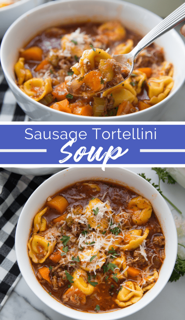 Sausage Tortellini Soup recipe from Family Fresh Meals