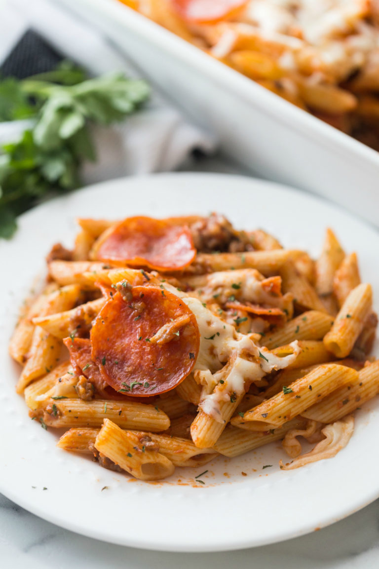 Easy Pizza Pasta Bake