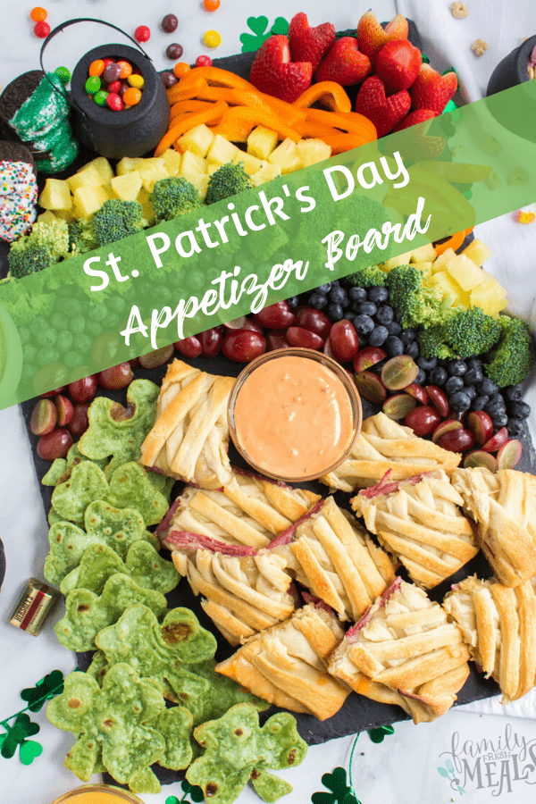 St Patrick's Day Appetizer Board from Family Fresh Meals