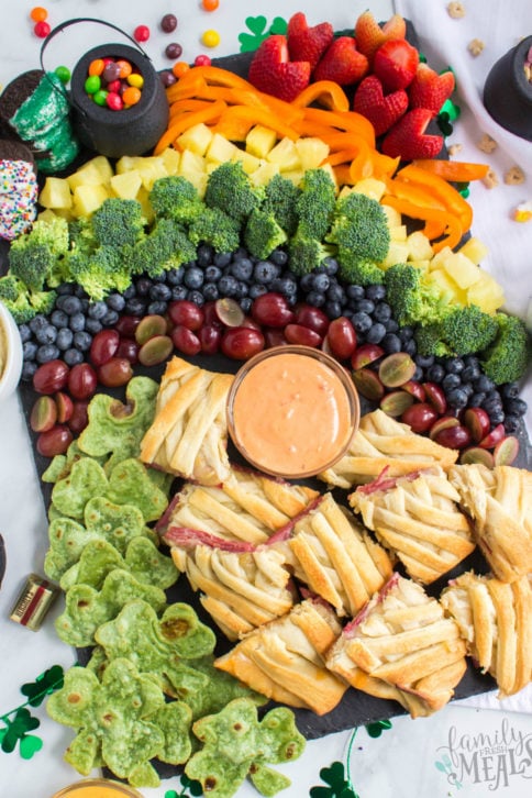 St. Patrick's Day Appetizer board - Family Fresh Meals