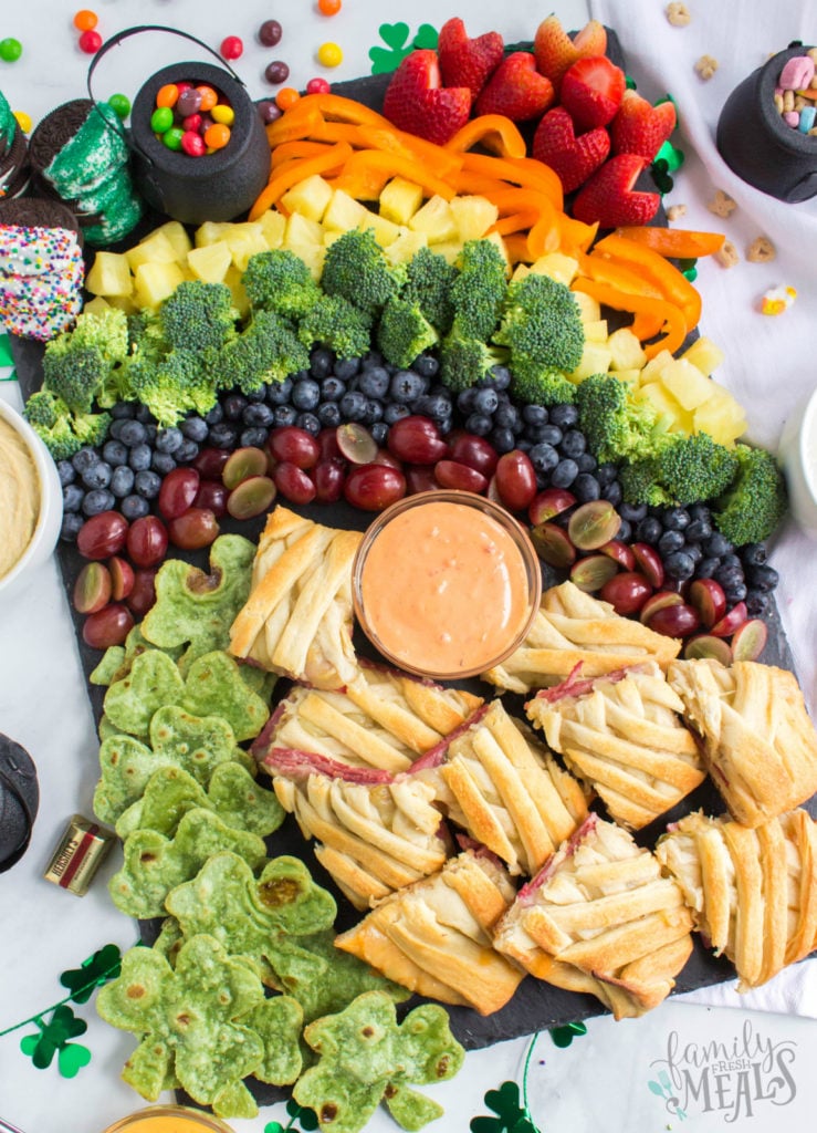 St. Patrick's Day Appetizer board - Family Fresh Meals