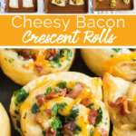 Cheesy Bacon Crescent Rolls Ups recipe from Family Fresh Meals