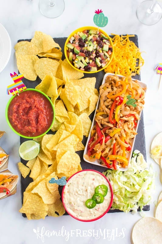 Cinco De Mayo Appetizer Board